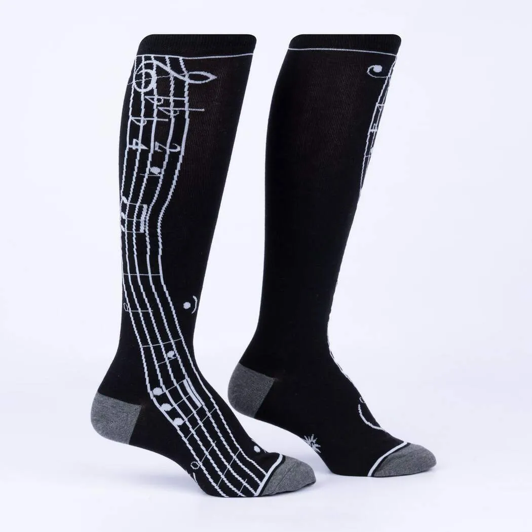 Sock It To Me Music is my Forte - Knee High Socks