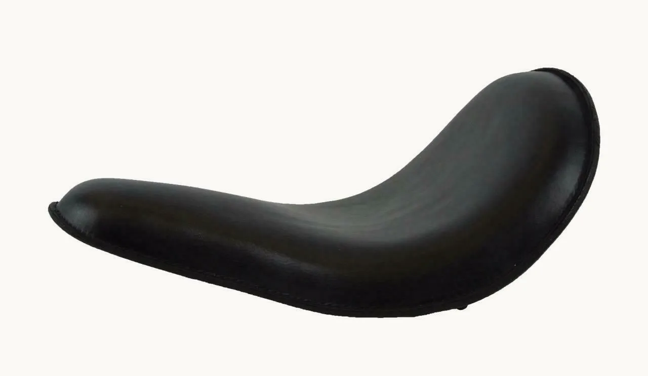 Spring Solo Seat Chopper Sporster Harley Bobber 11x15" High Back Black Leather