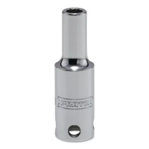 Stanley® Products Tether-Ready Drive Deep Sockets, 3/8 in Drive, 12 mm, 2 1/8 in L, 12 Points, 5012M-TT