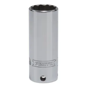 Stanley?? Products Tether-Ready Drive Deep Sockets, 3/8 in Drive, 21 mm, 2 3/4 in L, 12 Points, 5021M-TT