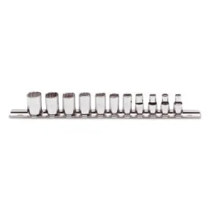 Stanley® Products Torqueplus 11 Piece Metric Socket Sets, 1/4 in, 12 Point, 47201