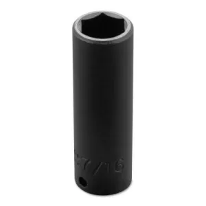 Stanley® Products Torqueplus Deep Impact Sockets 1/4 in, 1/4 in Drive, 7/16 in, 6 Points, 6514H
