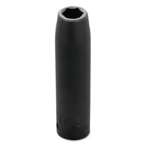 Stanley® Products Torqueplus Deep Impact Sockets , 3/8 in Drive, 11/32 in Opening, 6 Points, 7711H