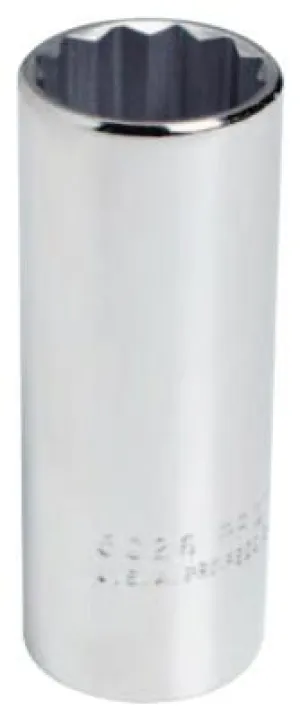 Stanley® Products Torqueplus Deep Sockets 3/8 in, 3/8 in Drive, 1/2 in, 12 Points, 5016