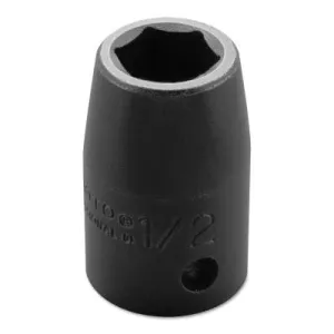 Stanley?? Products Torqueplus Impact Sockets, 1/2 in Drive, 1/2 in Opening, 6 Points, 7416H