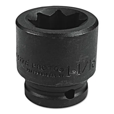 Stanley?? Products Torqueplus Impact Sockets, 3/4 in Drive, 1 1/16 in Opening, 8 Points, 07517S