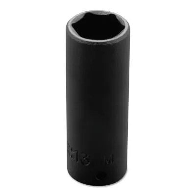Stanley?? Products Torqueplus Metric Deep Impact Sockets 1/4 in, 1/4 in Drive, 13 mm, 6 Points, 6513MH