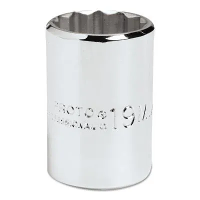 Stanley?? Products Torqueplus Metric Sockets 1/2 in, 1/2 in Drive, 29 mm, 12 Points, 5429M