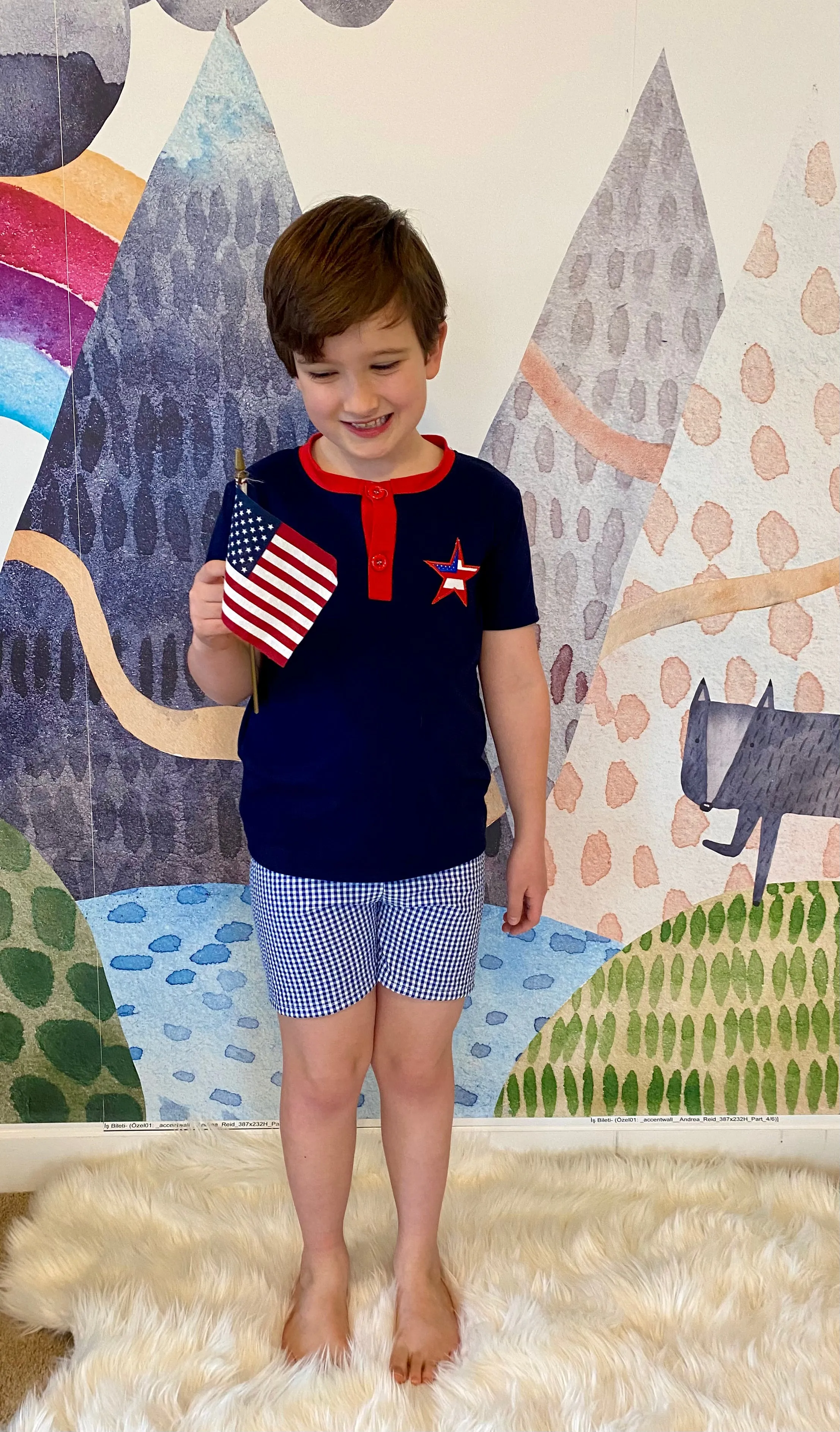 Stars & Stripes T-Shirt & Shorts Set