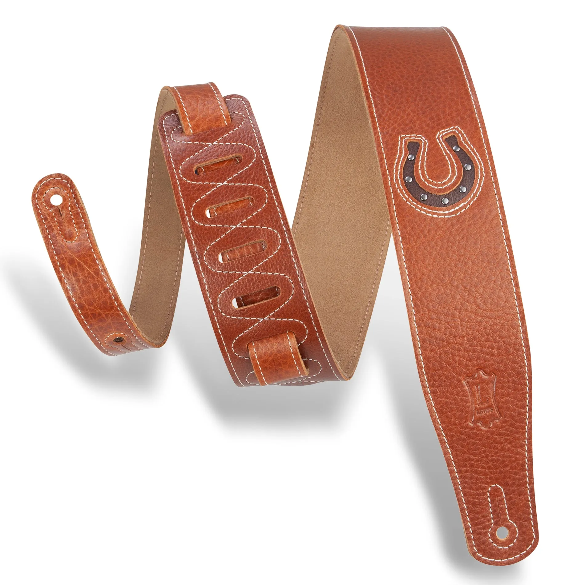 STRAP GUITAR LEVY’S 2 1/2"" Garment Leather Guitar Strap With Suede