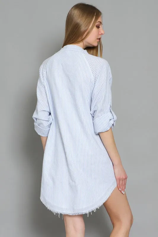 Stripe Shirt Dress - Final Sale