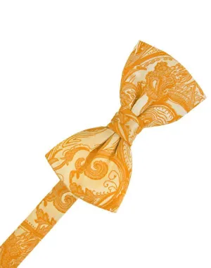 Tangerine Tapestry Kids Bow Tie