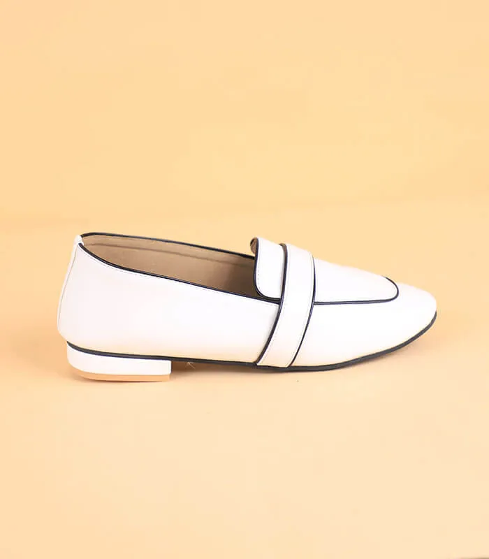 The Pipeline Loafers For Girls (White)