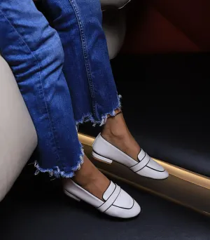 The Pipeline Loafers For Girls (White)