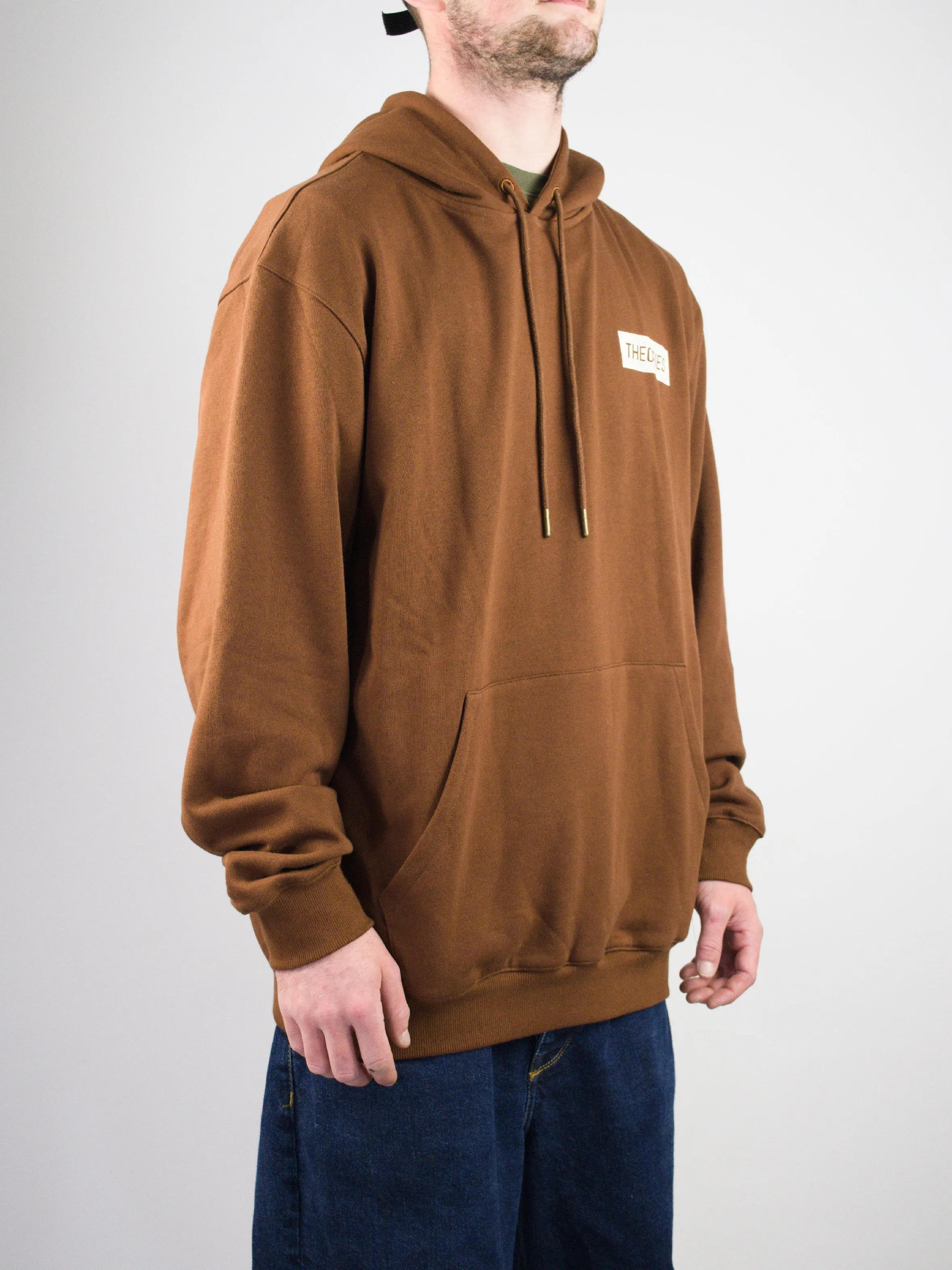 Theories of Atlantis - Hand of Theories Pull Over Hoodie - Chocolate Brown