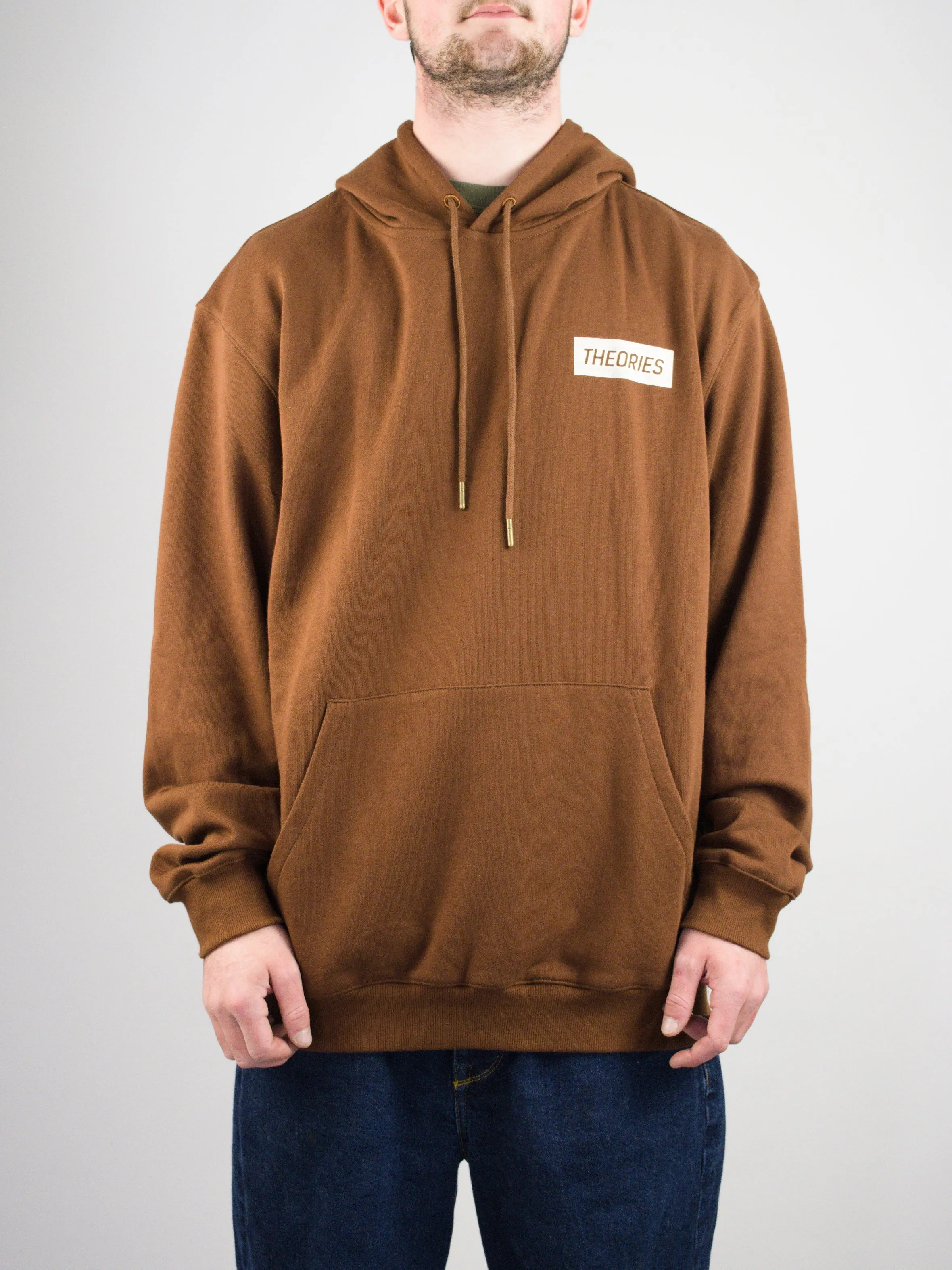 Theories of Atlantis - Hand of Theories Pull Over Hoodie - Chocolate Brown