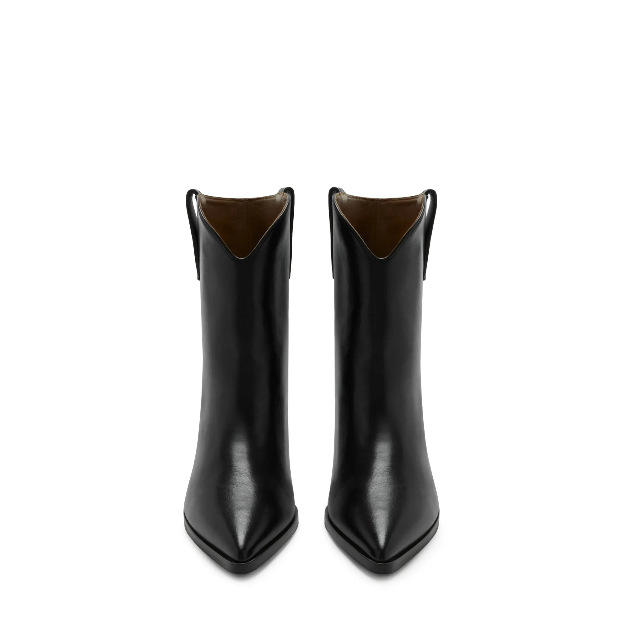 Vendôme Louane black calfskin leather boots