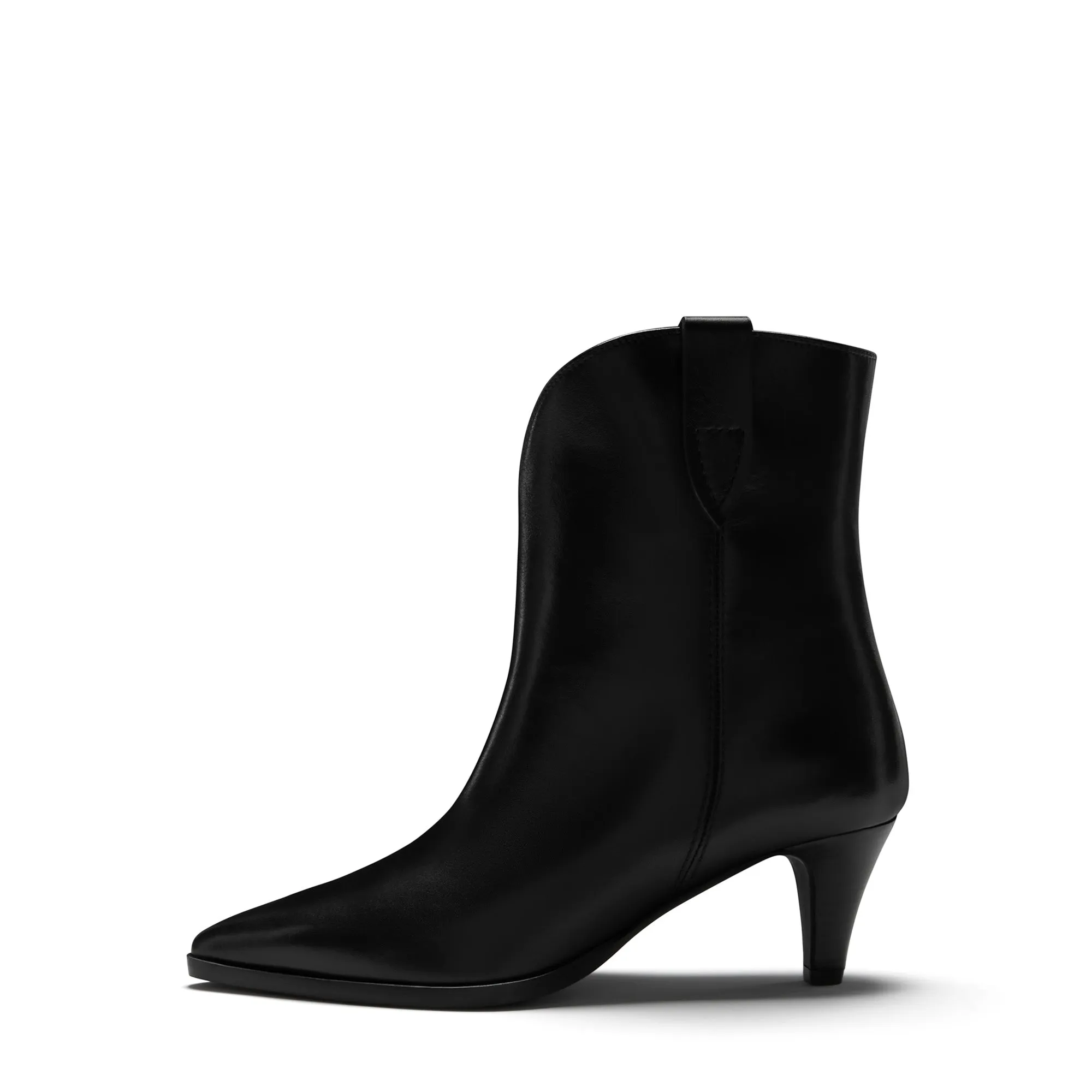 Vendôme Louane black calfskin leather boots
