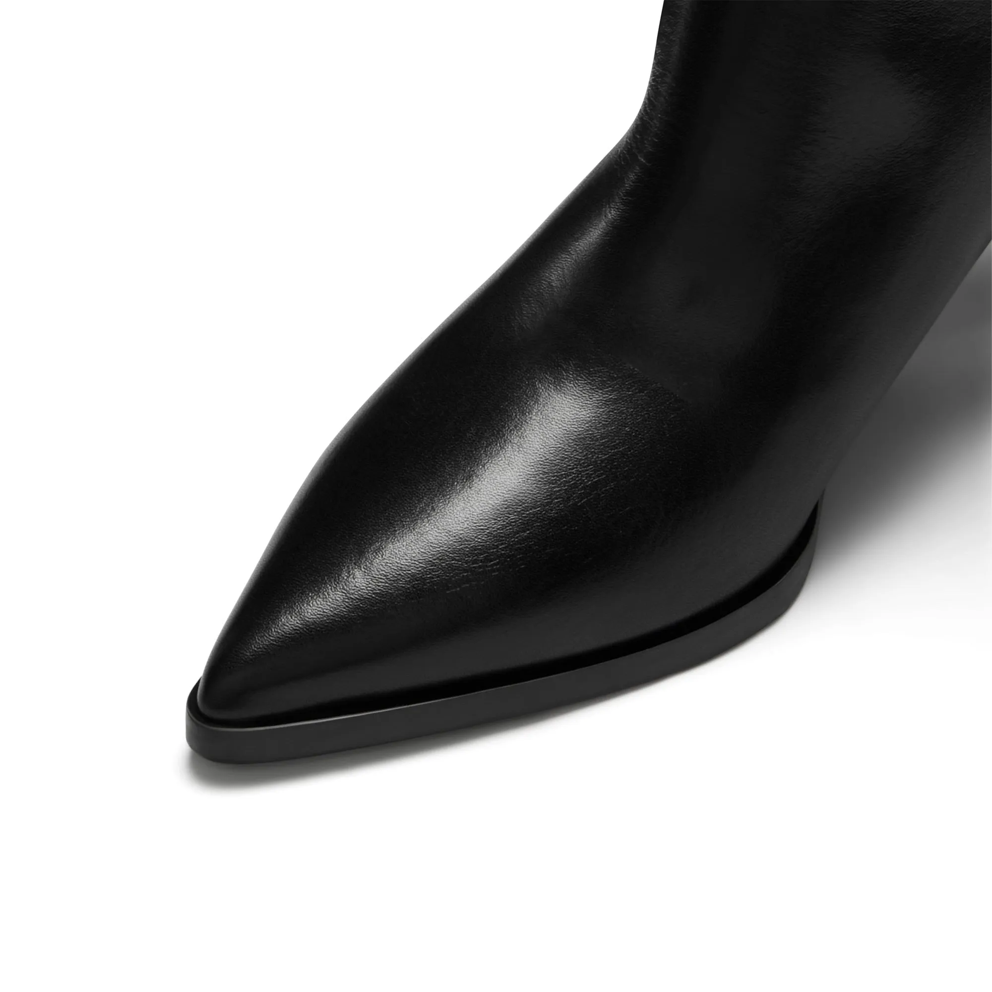 Vendôme Louane black calfskin leather boots