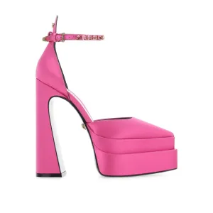 VERSACE Silk Satin Mini Pumps