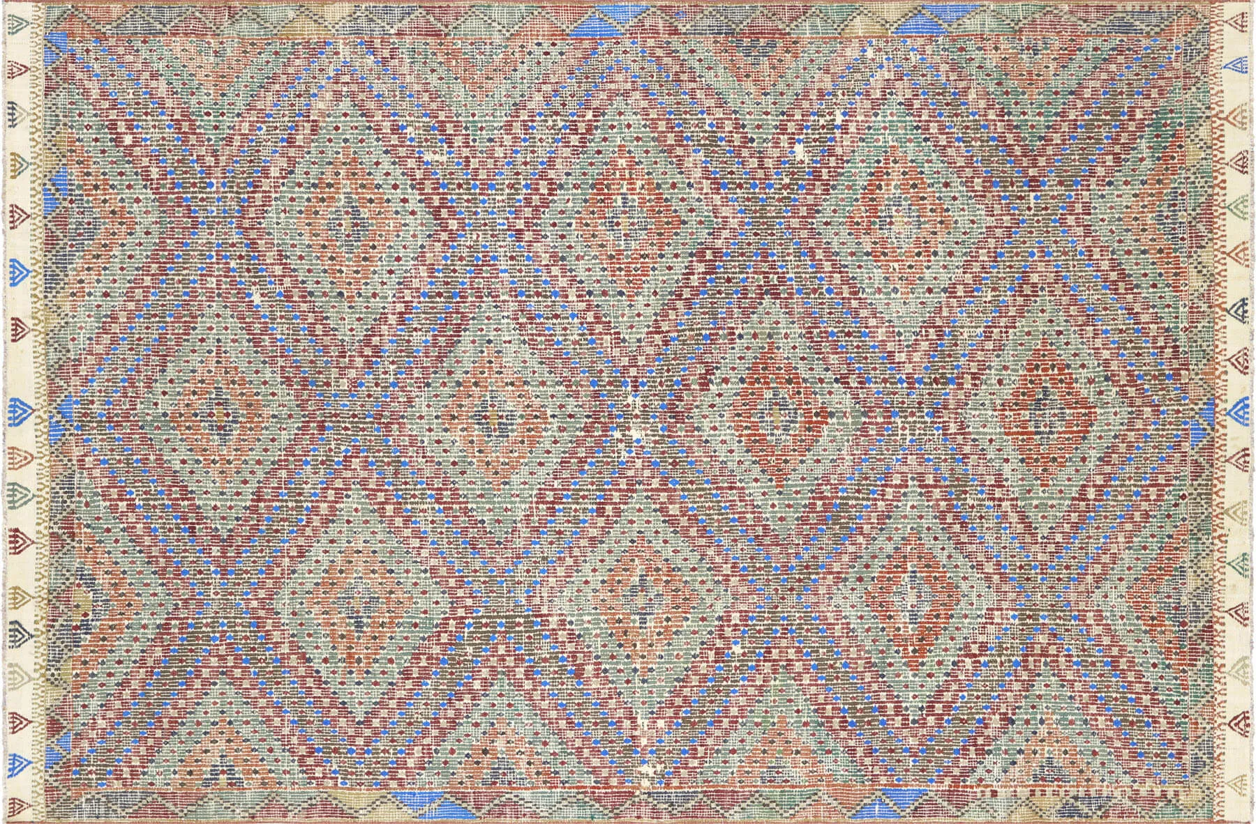Vintage Turkish Kilim - 6' x 9'1"