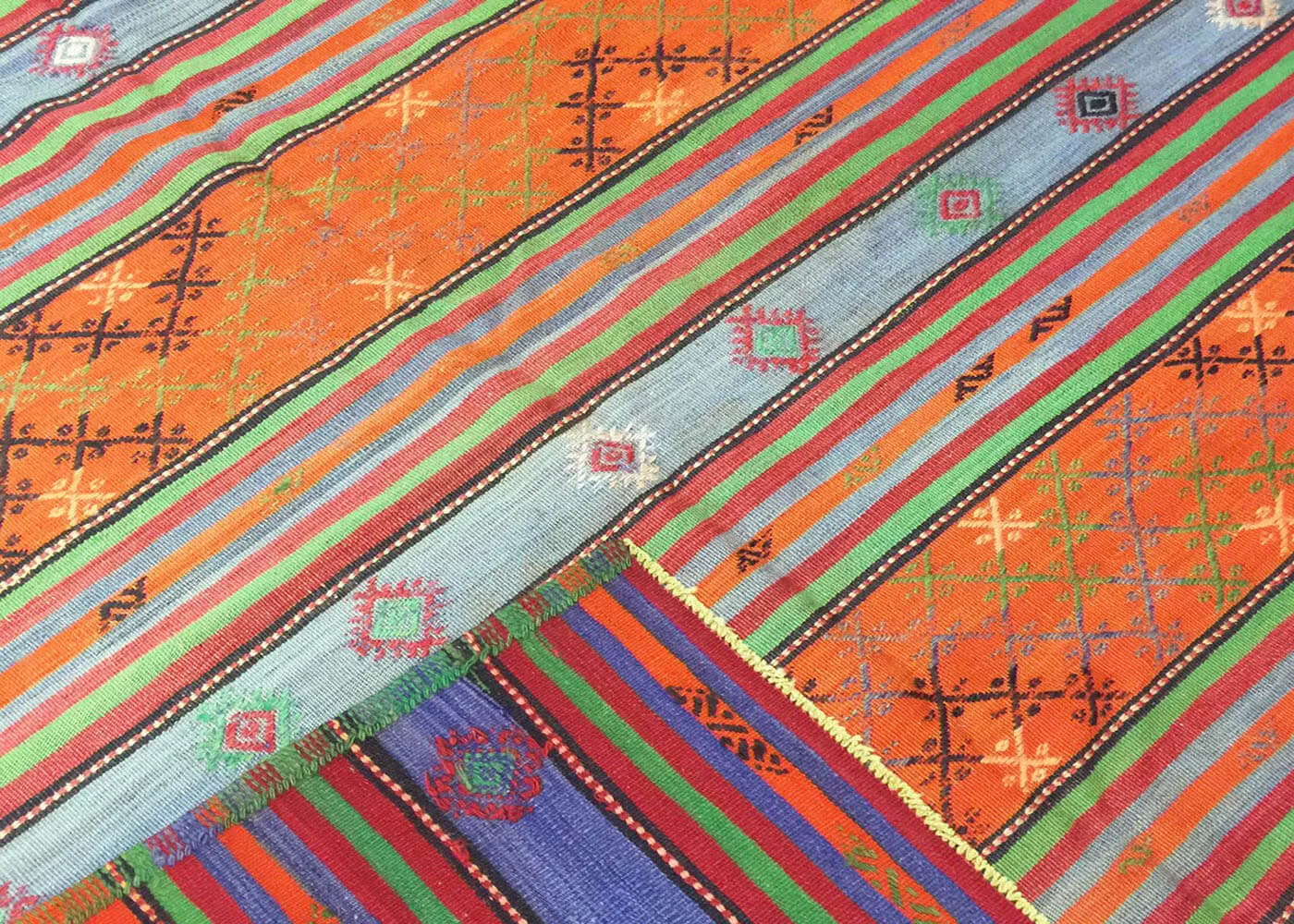 Vintage Turkish Kilim - 6'4" x 7'8"