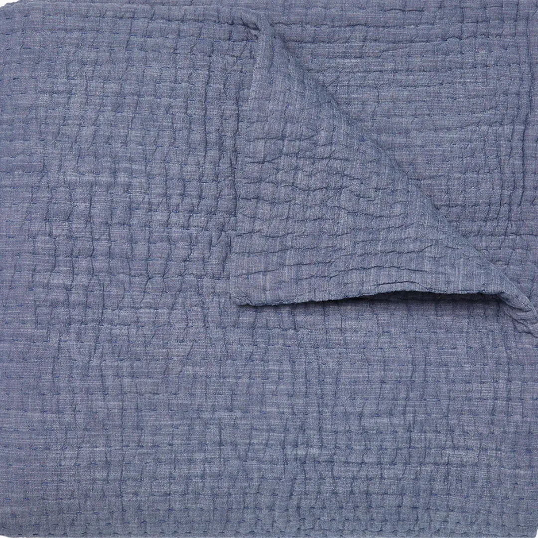 VIVADA INDIGO WOVEN QUILT