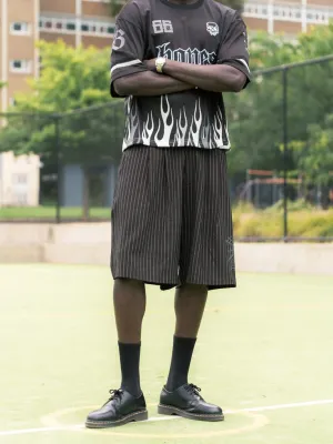 WEB PLEATED SHORTS