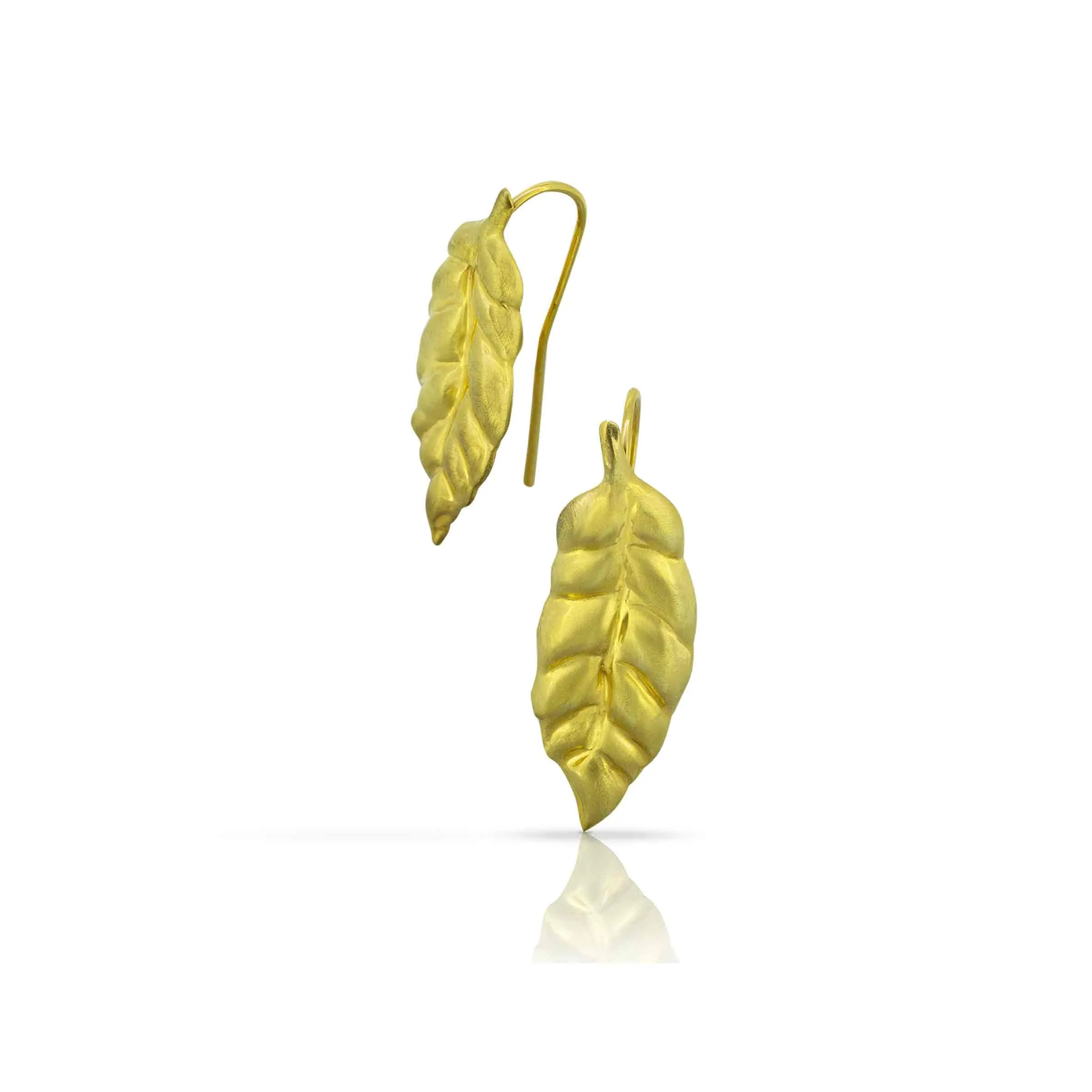 Windblown Leaf Earrings