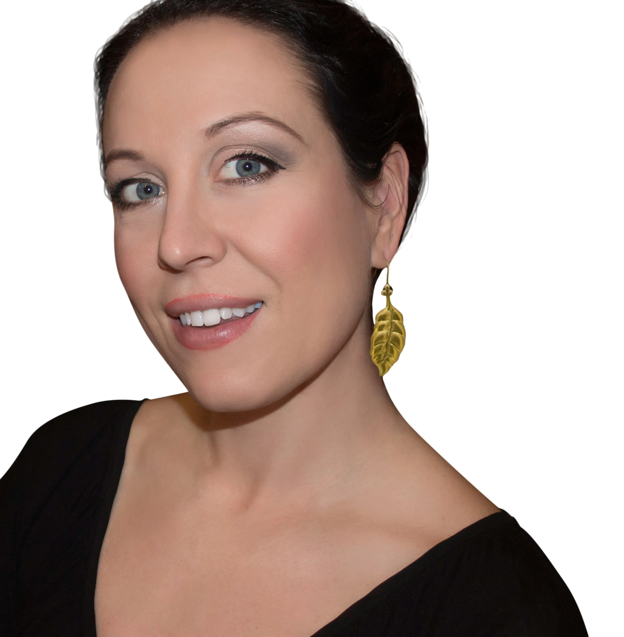 Windblown Leaf Earrings
