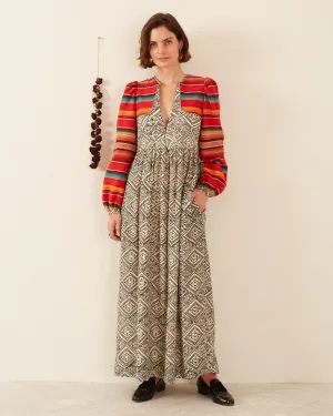 Winifred Orange Bloom Dress