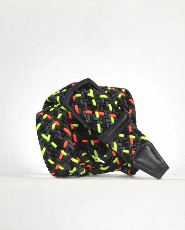 Woven Belt Black/Neon