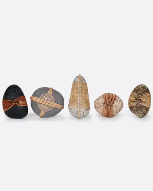 Woven Grass Blessing Stone