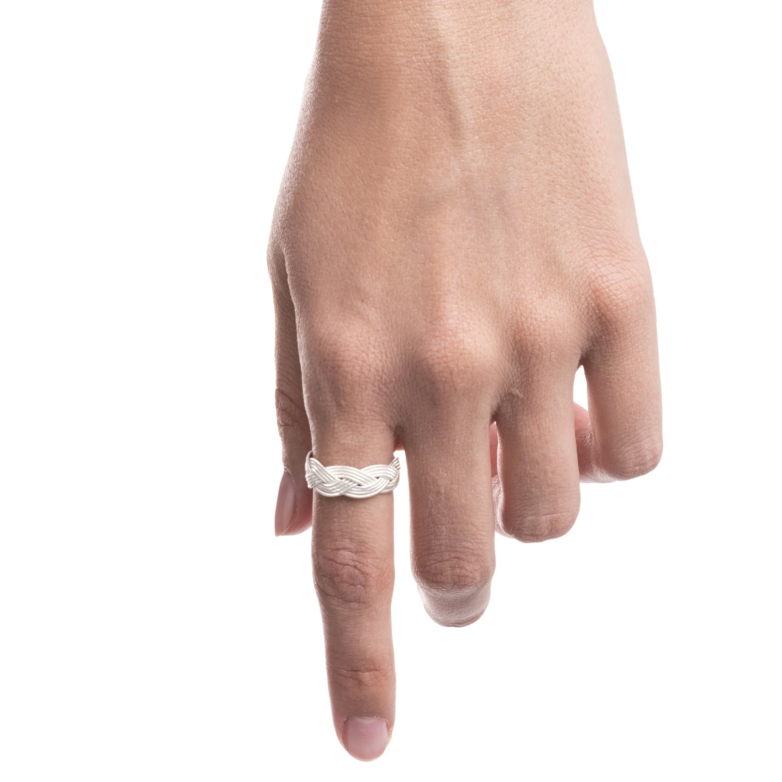 Woven Silver Ring - Hopa
