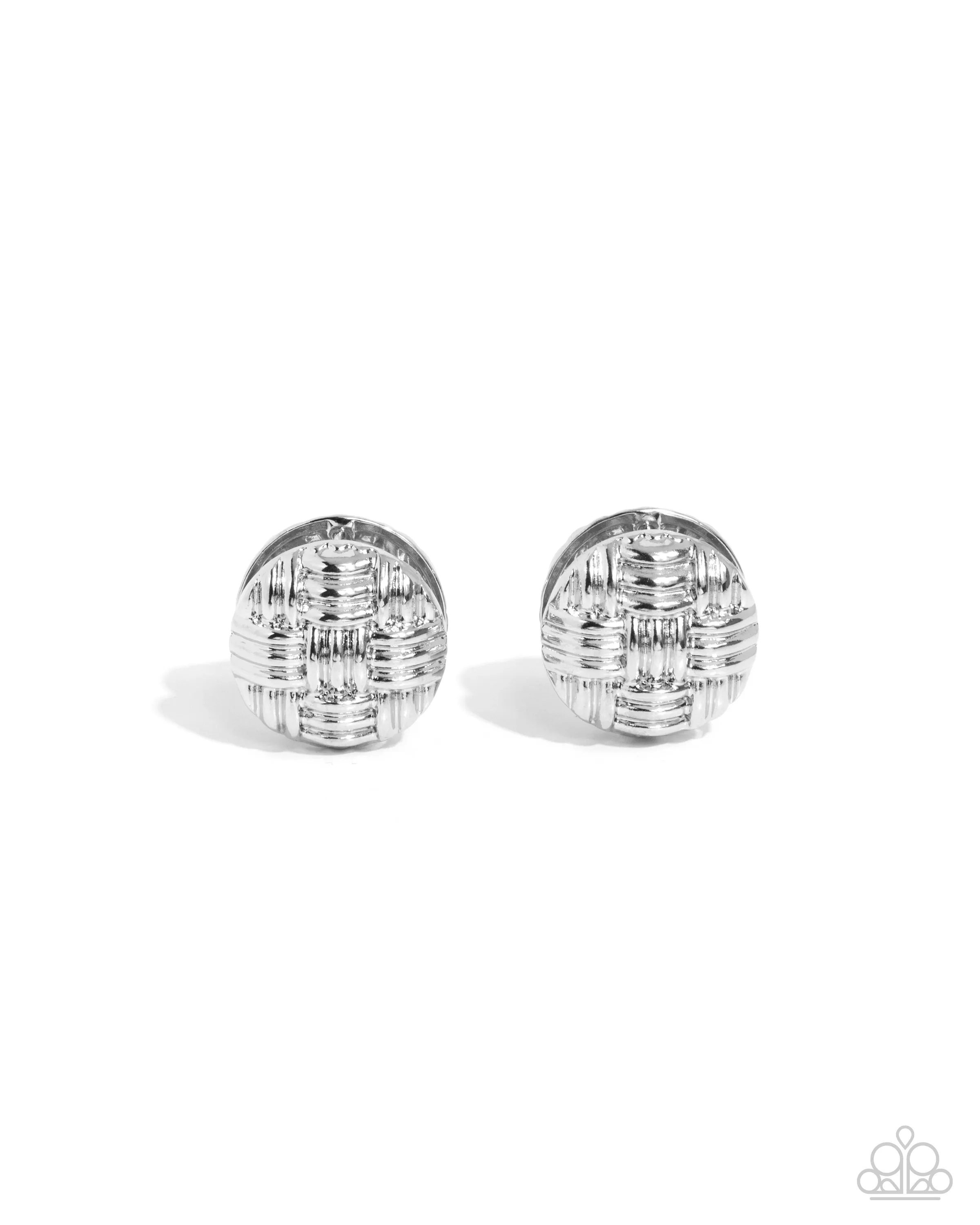 Woven Wisdom - Silver Hoop Earring